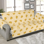 Cartoon Cheese Pattern Print Sofa Protector