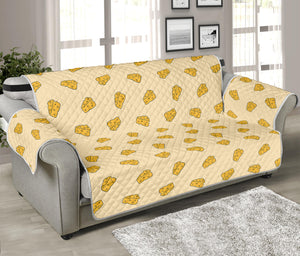 Cartoon Cheese Pattern Print Sofa Protector