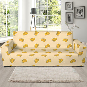 Cartoon Cheese Pattern Print Sofa Slipcover