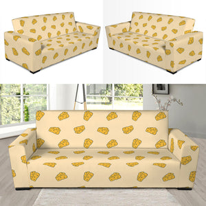 Cartoon Cheese Pattern Print Sofa Slipcover