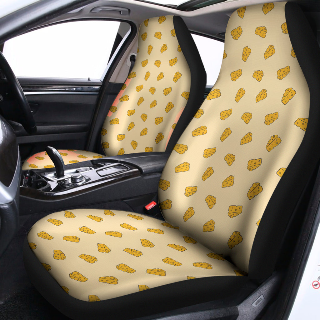 Cartoon Cheese Pattern Print Universal Fit Car Seat Covers