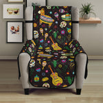 Cartoon Cinco de Mayo Pattern Print Armchair Protector