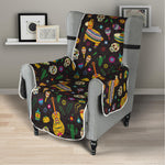 Cartoon Cinco de Mayo Pattern Print Armchair Protector