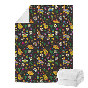 Cartoon Cinco de Mayo Pattern Print Blanket