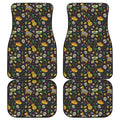 Cartoon Cinco de Mayo Pattern Print Front and Back Car Floor Mats