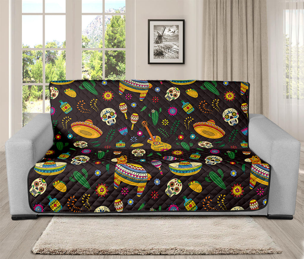 Cartoon Cinco de Mayo Pattern Print Futon Protector