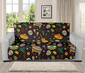 Cartoon Cinco de Mayo Pattern Print Futon Protector