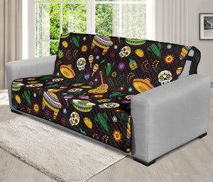 Cartoon Cinco de Mayo Pattern Print Futon Protector