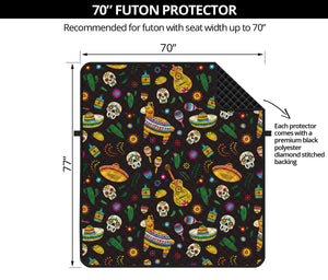 Cartoon Cinco de Mayo Pattern Print Futon Protector