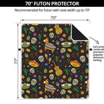 Cartoon Cinco de Mayo Pattern Print Futon Protector