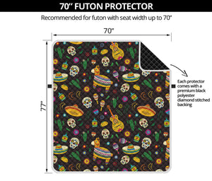 Cartoon Cinco de Mayo Pattern Print Futon Protector