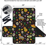 Cartoon Cinco de Mayo Pattern Print Half Sofa Protector