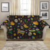 Cartoon Cinco de Mayo Pattern Print Loveseat Protector