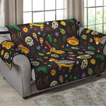 Cartoon Cinco de Mayo Pattern Print Loveseat Protector