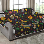 Cartoon Cinco de Mayo Pattern Print Loveseat Protector