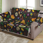 Cartoon Cinco de Mayo Pattern Print Loveseat Protector