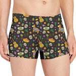 Cartoon Cinco de Mayo Pattern Print Men's Boxer Briefs