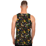 Cartoon Cinco de Mayo Pattern Print Men's Tank Top