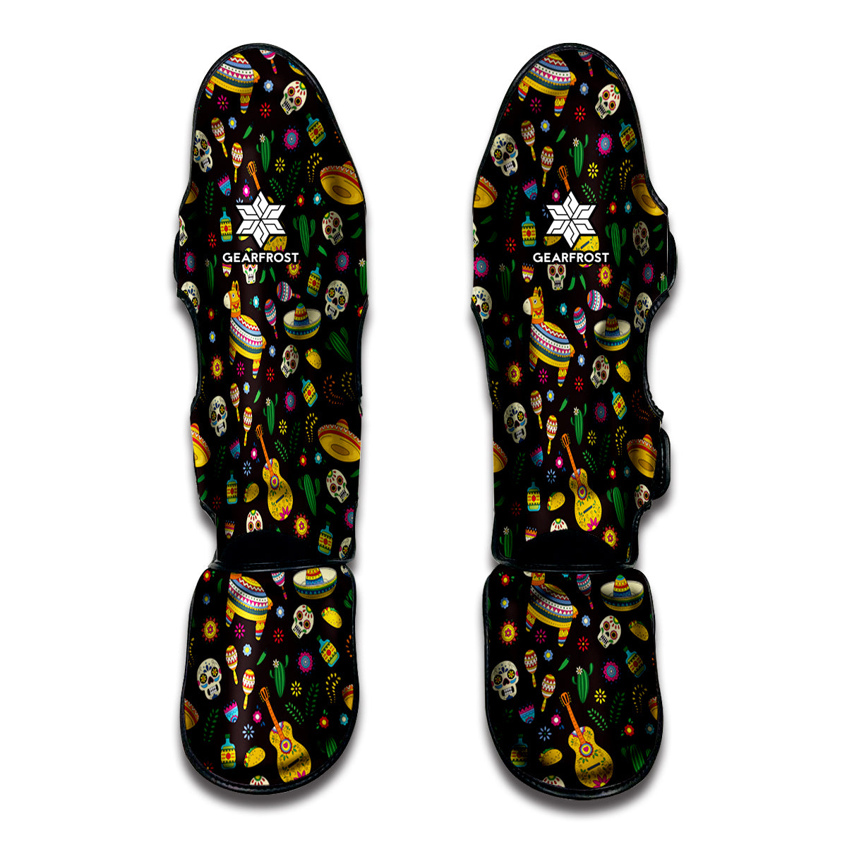 Cartoon Cinco de Mayo Pattern Print Muay Thai Shin Guard