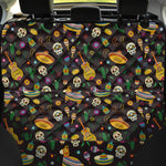 Cartoon Cinco de Mayo Pattern Print Pet Car Back Seat Cover