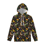 Cartoon Cinco de Mayo Pattern Print Pullover Hoodie