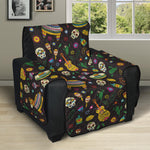 Cartoon Cinco de Mayo Pattern Print Recliner Protector