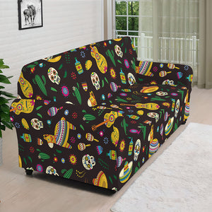 Cartoon Cinco de Mayo Pattern Print Sofa Cover