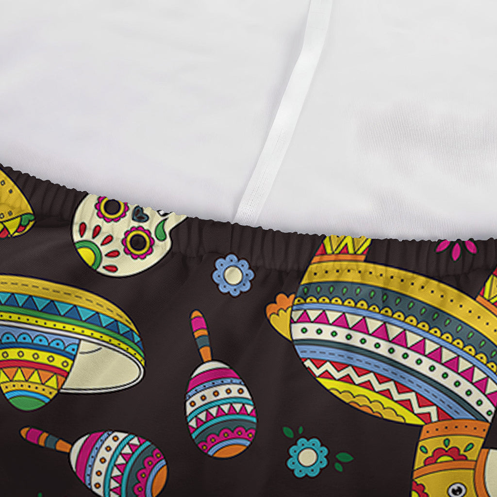 Cartoon Cinco de Mayo Pattern Print Sofa Cover