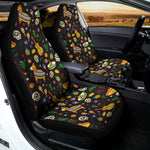 Cartoon Cinco de Mayo Pattern Print Universal Fit Car Seat Covers