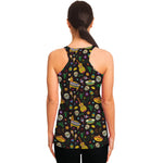 Cartoon Cinco de Mayo Pattern Print Women's Racerback Tank Top