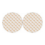 Cartoon Corgi Pattern Print Car Coasters