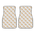 Cartoon Corgi Pattern Print Front Car Floor Mats