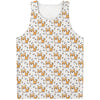 Cartoon Corgi Pattern Print Men's Tank Top