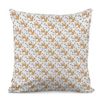 Cartoon Corgi Pattern Print Pillow Cover