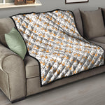 Cartoon Corgi Pattern Print Quilt