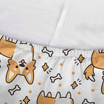 Cartoon Corgi Pattern Print Sofa Cover