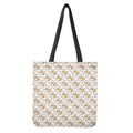 Cartoon Corgi Pattern Print Tote Bag