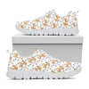 Cartoon Corgi Pattern Print White Sneakers