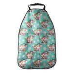 Cartoon Cow And Daisy Flower Print Car Seat Organizers