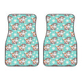 Cartoon Cow And Daisy Flower Print Front Car Floor Mats