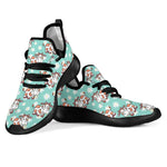 Cartoon Cow And Daisy Flower Print Mesh Knit Shoes GearFrost