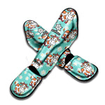 Cartoon Cow And Daisy Flower Print Muay Thai Shin Guard