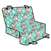 Cartoon Cow And Daisy Flower Print Pet Car Back Seat Cover