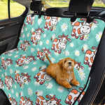 Cartoon Cow And Daisy Flower Print Pet Car Back Seat Cover