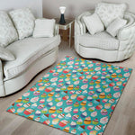 Cartoon Cupcake Pattern Print Area Rug