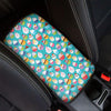 Cartoon Cupcake Pattern Print Car Center Console Cover