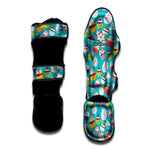 Cartoon Cupcake Pattern Print Muay Thai Shin Guard