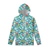 Cartoon Cupcake Pattern Print Pullover Hoodie