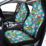 Cartoon Cupcake Pattern Print Universal Fit Car Seat Covers