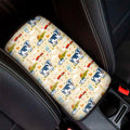 Cartoon Dairy Cow Farm Pattern Print Car Center Console Cover